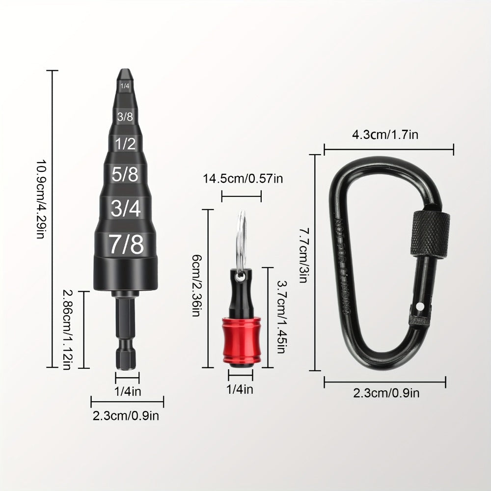 Copper Pipe Tube Expander Swaging Drill Bit Set 6-in-1 HVAC Tool 1/4 3/8 1/2 5/8 3/4 7/8 Inch for Entryways, Bedrooms and Living Spaces