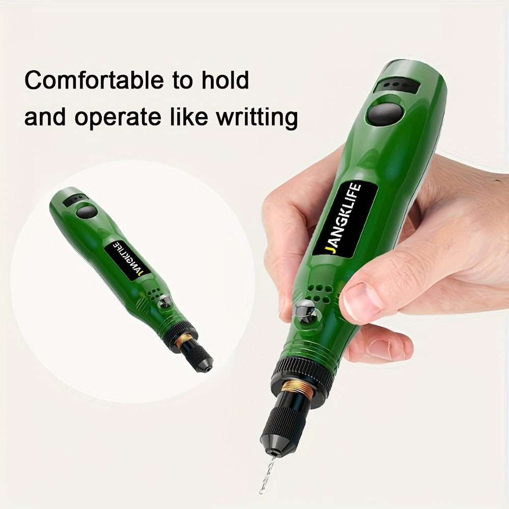 Cordless Rotary Tool Kit 102pcs, Rechargeable Engraving Pen with Adjustable Speed for Wood Carving