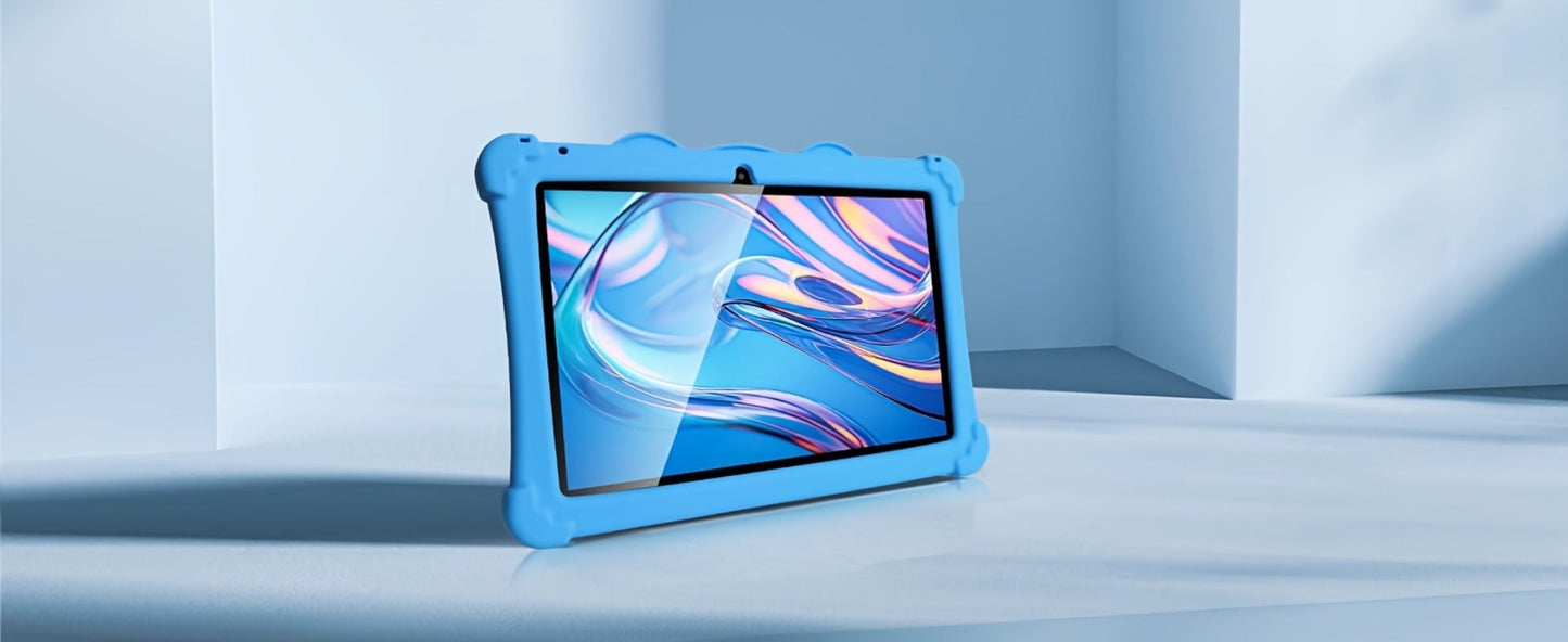 Kids Tablet 10 Inch with Android 13, 3GB RAM, 32GB Built-In Storage, Dual-Band WiFi and Protective Case