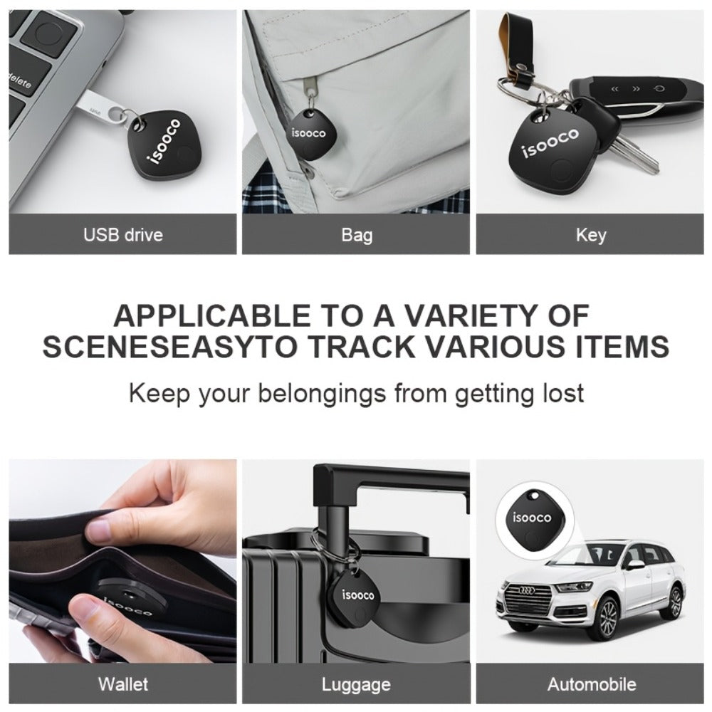 GPS Tracker 8 Pack Smart Anti-Theft Real-Time Location Tracking Tags for Vehicle Bicycle Motorcycle Wallet Keychain School Bag Luggage Item