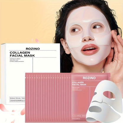 Collagen Sleeping Mask 20pcs Hyaluronic Acid Aloe Vera Deeply Moisturizing Overnight Hydrating Night Mask for Sensitive All Skin Types