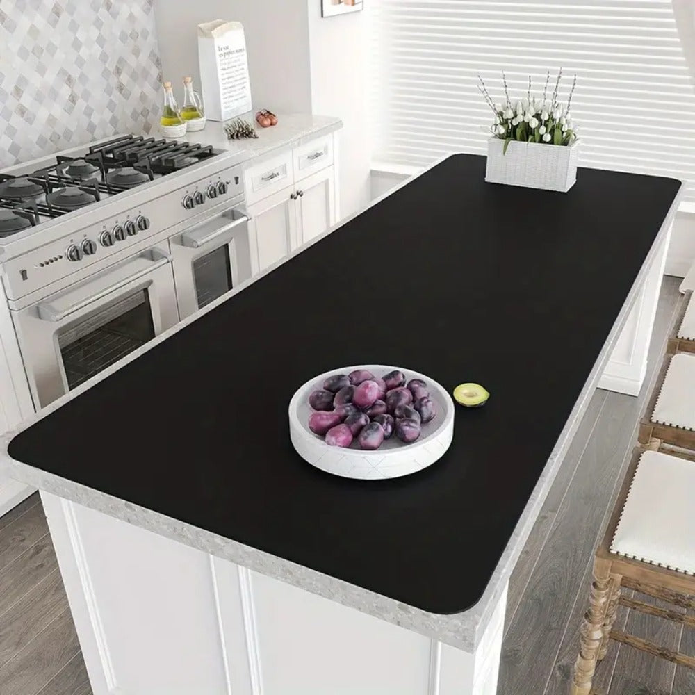 Kitchen Counter Mat Heat Resistant Countertop Protector Pad Extra Large Cuttable Mat for Home Cooking, Dining and Outdoor Meals