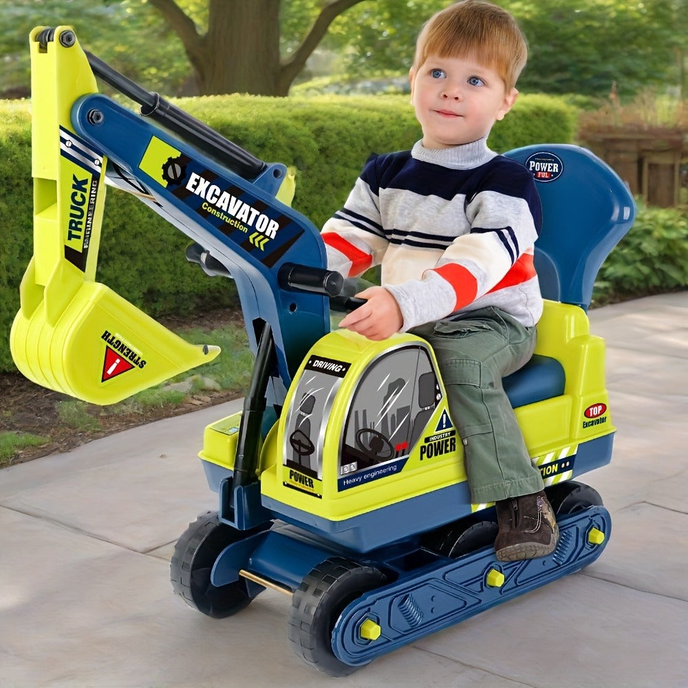Kids Ride-On Construction Truck Large Manual-Powered Engineering Vehicle with the Listed Color, Size or Set Options for Everyday Use