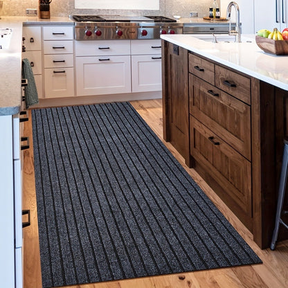 Runner Carpet with Rubber Backing - 1800G/sqm Indoor Outdoor Rug, Hallway, Entryway, Laundry Room & Balcony Runner Mat