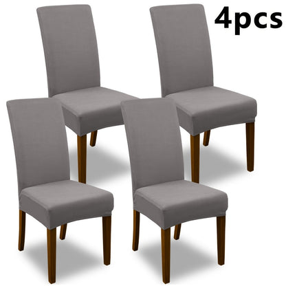 Chair Cover Set of 4 or 6 Stretch Jacquard Dining Slipcovers in Nine Available Color Choices