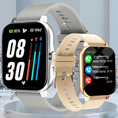 Smartwatch Email Display 1.83" Full Touch – Wireless Calling, Pedometer, Activity Tracker, Multi-Exercise Modes, Dual TPU Strap, USB