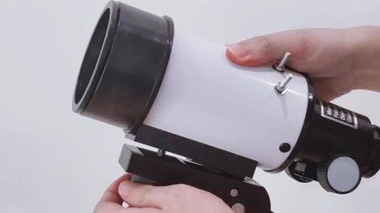 70 mm Refractor Telescope Kit with Five Color Labels, Tripod, Phone Holder and Two Eyepieces