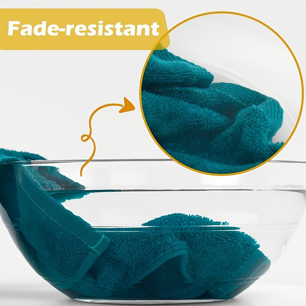 24pcs Washcloths Set, Cotton Face & Body Bath Towels, Mixed Colors, 13x13 Inch, Hotel & Travel