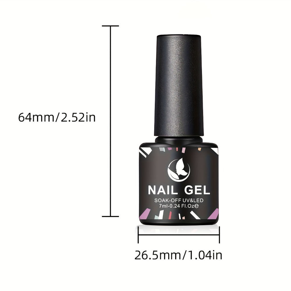 35-Color Gel Nail Polish Kit with UV LED Lamp, Electric Nail Grinder, Four Top Coats and Decoration Tools
