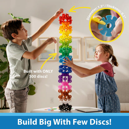 Brain Flakes Interlocking Disc Building Set 500 Pcs with the Listed Color, Size or Set Options for Everyday Use