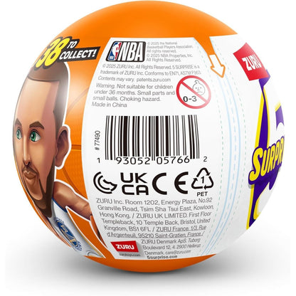 NBA Ballers Mystery Capsule Figurine Series 1 by ZURU, Surprise Unboxing Mini NBA Player Collectible Toy for Boys