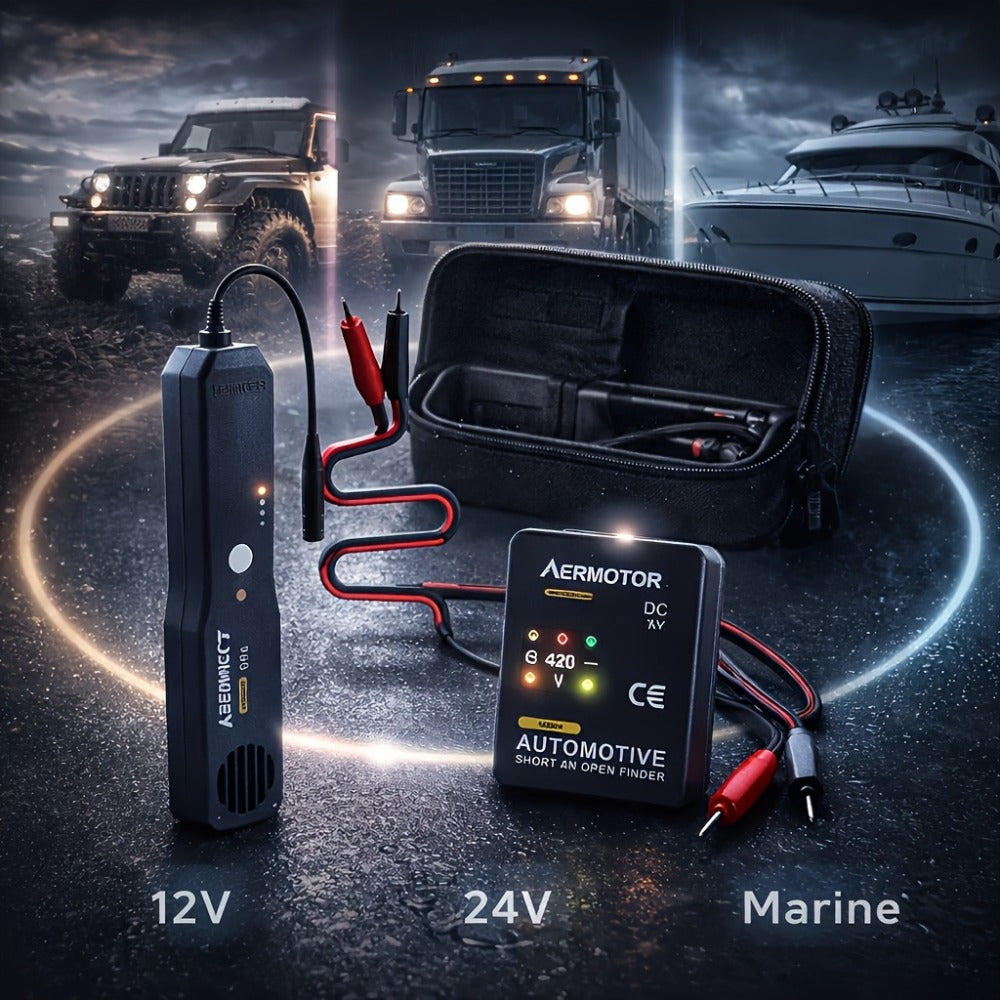 Automotive Circuit Tester Kit EM415PRO – DC 6–42V Wire Tracer & Fault Detector for Car, Truck, Motorcycle & RV Electrical Diagnostics