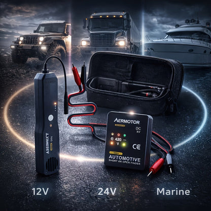 Automotive Circuit Tester Kit EM415PRO – DC 6–42V Wire Tracer & Fault Detector for Car, Truck, Motorcycle & RV Electrical Diagnostics