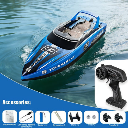 Remote Control Speedboat 25KM/H with Auto Flip Reset Night Light & Low with the Listed Color, Size or Set Options for Everyday Use