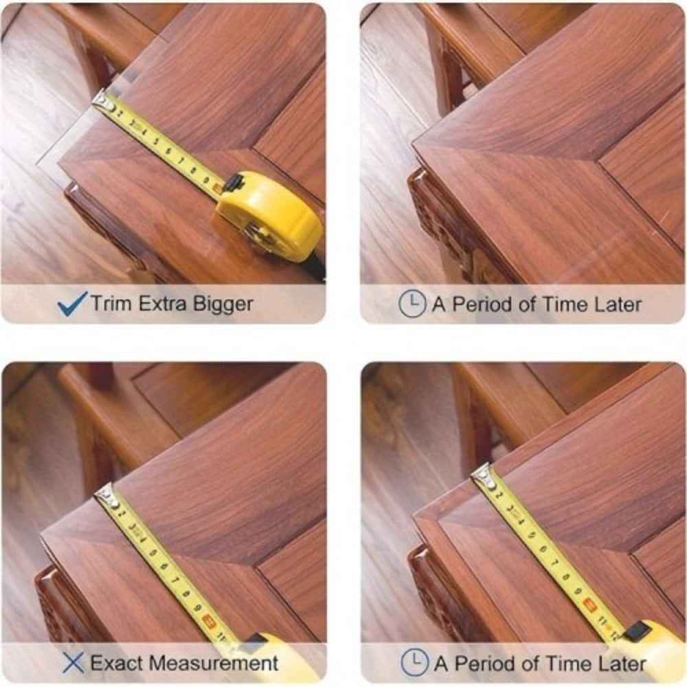 Tablecloth Clear PVC Protector in 1.5mm Thickness with 35 Rectangle and Square Size Options