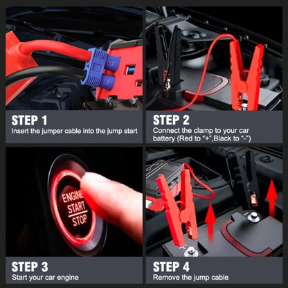 Red or Green Jump Starter with Digital Battery Display and Smart-Clip or Straight-Clip Cable Options