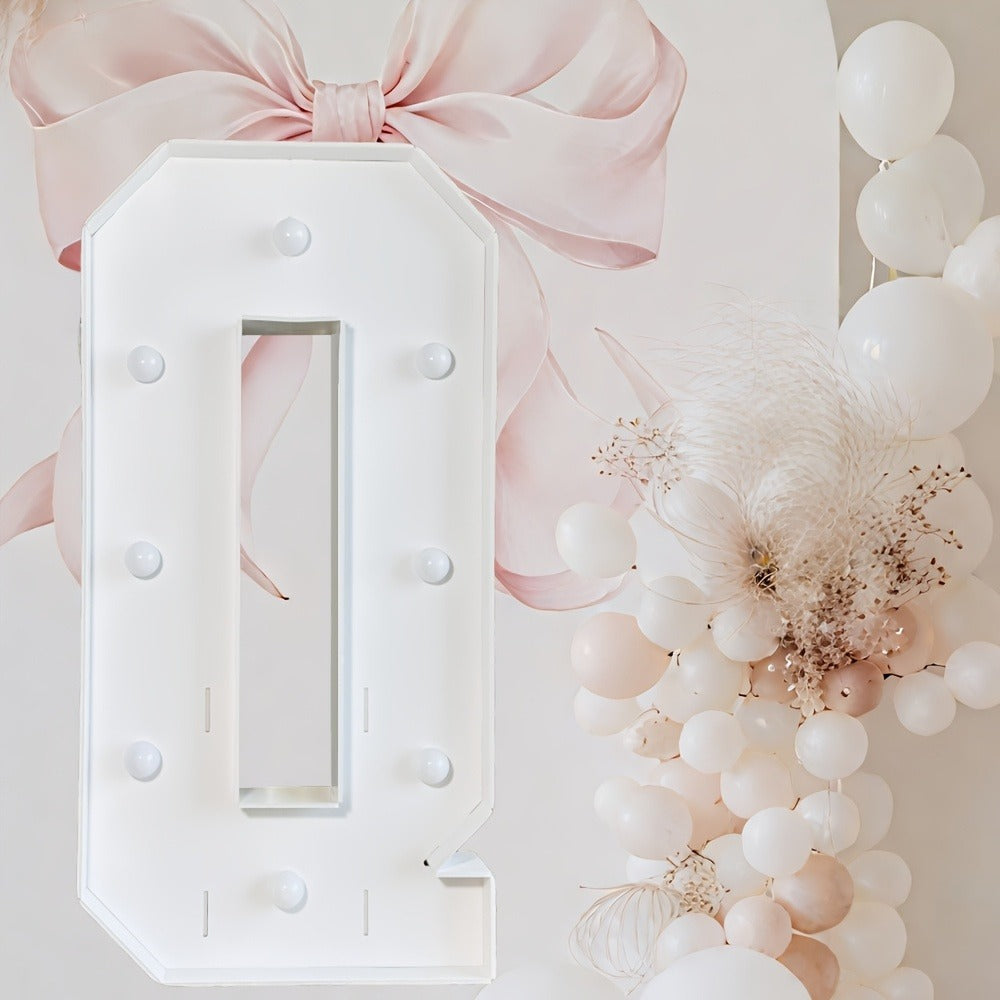 Marquee Letter Lights White LED - 3FT Light Up Letters A-Z for Birthday, Anniversary, Wedding & Party Decor