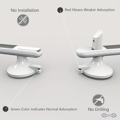 Safety Grab Bar for Seniors - Suction Cup Handrail for Bathroom, Bathtub Rail, Elderly Assist Handle