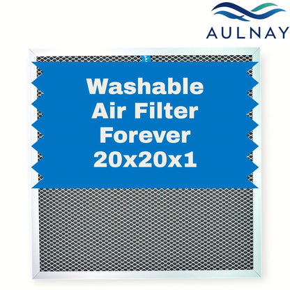 Electrostatic HVAC Air Filter MERV 8 Lifetime Reusable, 6-Layer Filtration MPR 600 FPR 5, Increases Airflow