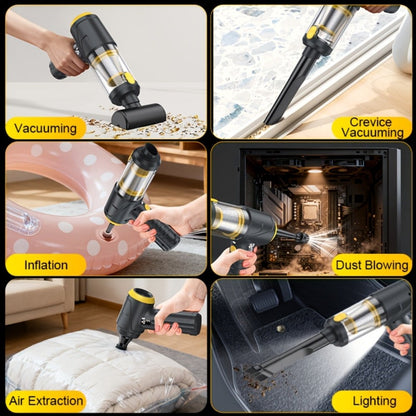 Car Vacuum Cordless 21000Pa Powerful Handheld Wireless 6000mAh USB Rechargeable for Entryways, Bedrooms and Living Spaces