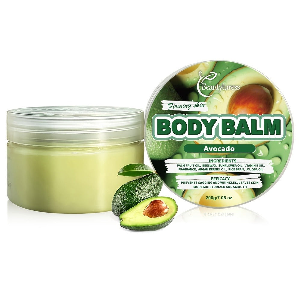 Body Butter Cream 200g Shea Butter Vitamin C Glycerin – Deep Moisturizing Body Glaze for Dry Skin Long-Lasting Hydration Hypoallergenic