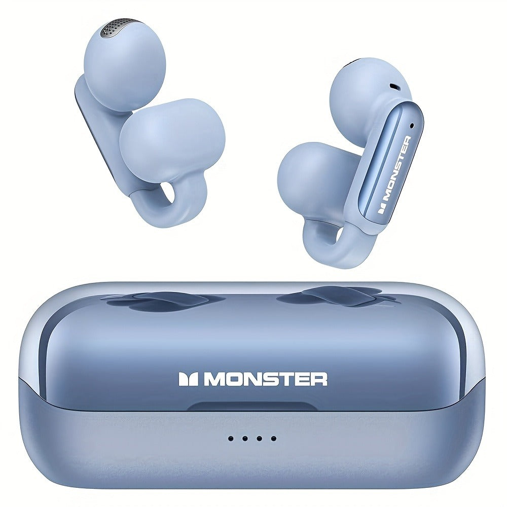 Open-Back Clip-On Wireless Earbuds Environmental Noise Cancellation Touch Control Wireless for an Everyday Personal Care Routine