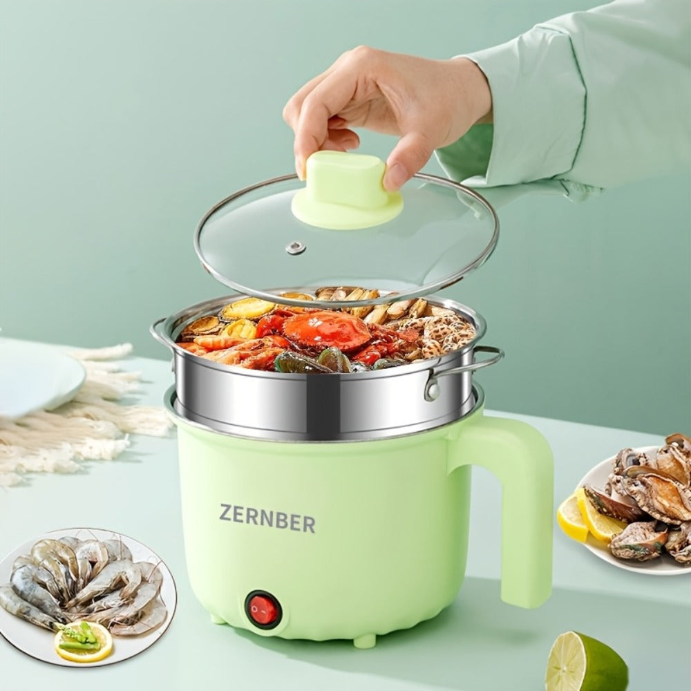 Electric Hot Pot Portable Electric Wok, Non-Stick Coating, Triple Power Control, Multi-Functional Stewpot for Hotpot
