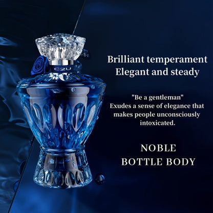 Eau de Parfum for Men 75ml in Sculpted Blue Bottle with Woody-Aromatic Source Family for Daily Wear