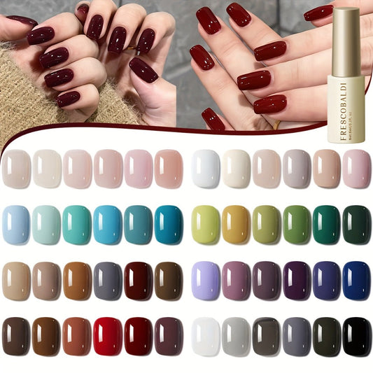 Gel Nail Polish Set with IRISGOBLADI Label, 6 Solid Colors per Set and 8 Retained Palettes