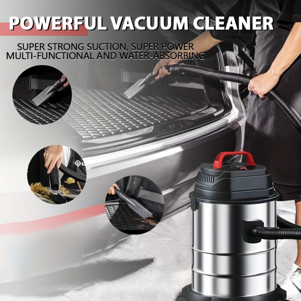 Wet Dry Vacuum Cleaner High-Power Bucket Type 5.28 to 6.6 Gallon Super Suction for Car and Home Dual-Use Cartridge Filter 40dB Quiet Motor