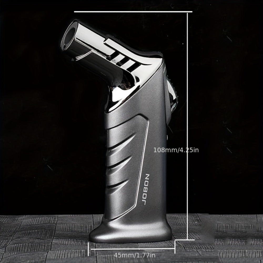 Butane Torch Lighter with Gift Box - Jobon Adjustable Flame Kitchen Torch, BBQ Camping Lighter for Men