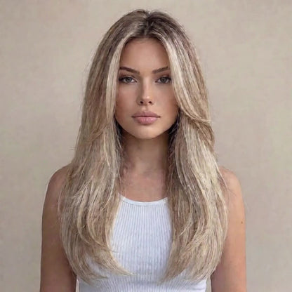 Synthetic Wig Long Style, Six Color Choices with 24-Inch Length for Parties with Model-Specific Color, Length and Cap Options