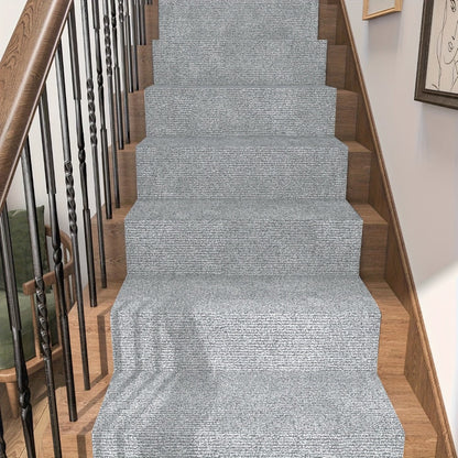 Solid-Color Stair and Hallway Runner, 23.62 in Wide with Five Colors and Up to Four Lengths