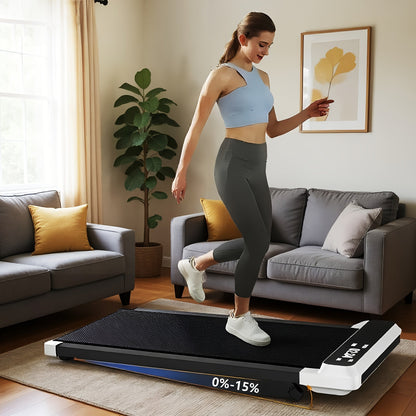 Under Desk Treadmill Walking Pad 4-in-1 for Walking & Jogging – Portable Home Office Treadmill with LED Display, Incline & Remote Control