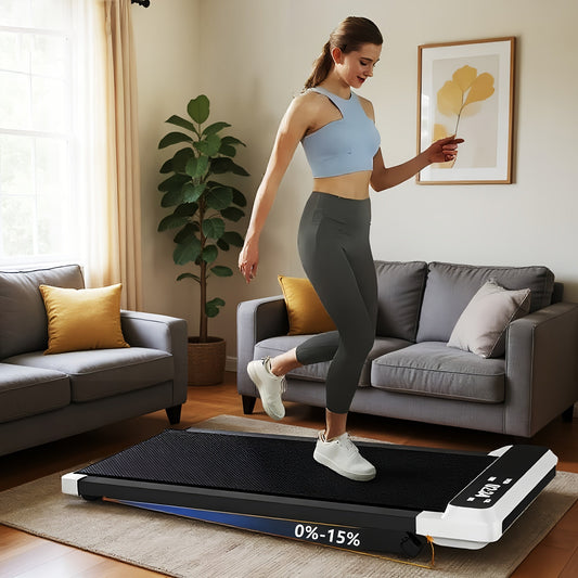 Under Desk Treadmill Walking Pad 4-in-1 for Walking & Jogging – Portable Home Office Treadmill with LED Display, Incline & Remote Control