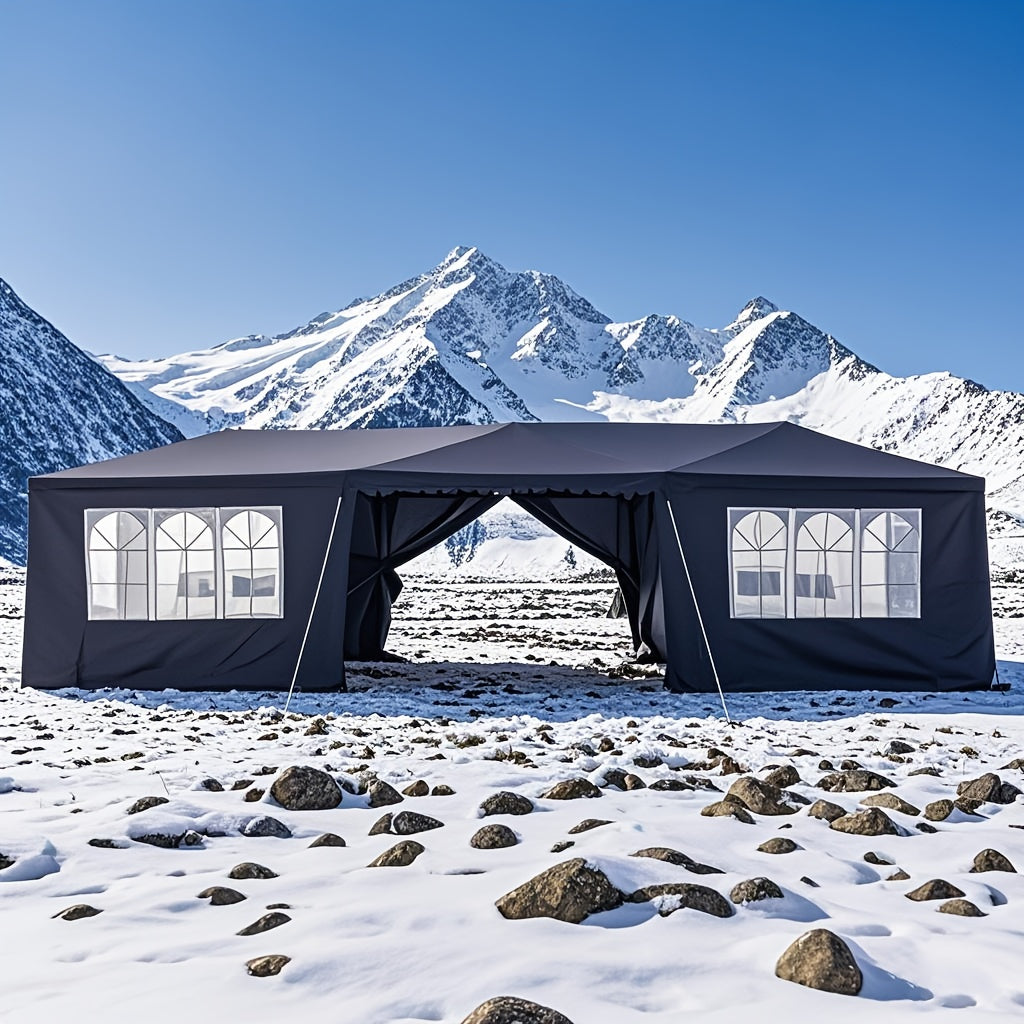 Party Tent Black Waterproof Iron Frame | Wedding Patio Camping Gazebo