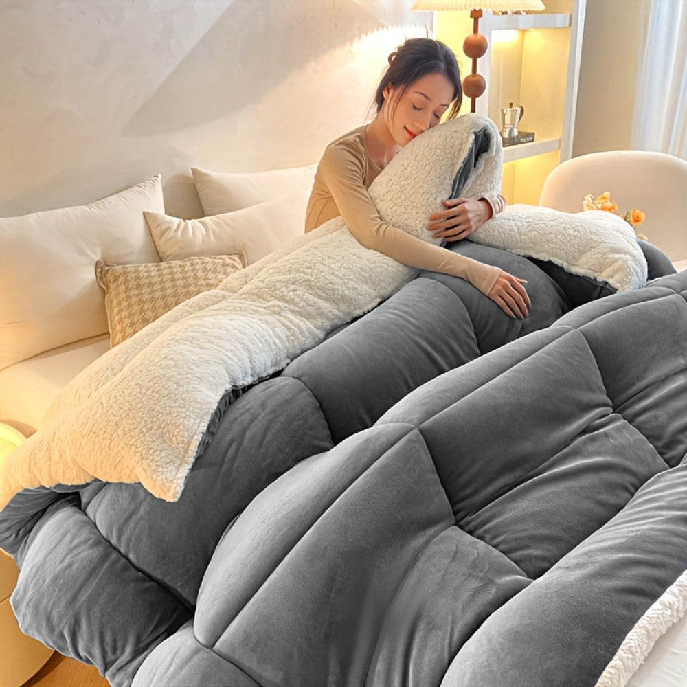 Moire-Style Flannel Blanket with Plush-Look Lining, Five Color Choices and Four Size Labels up to 108 x 90 Inches