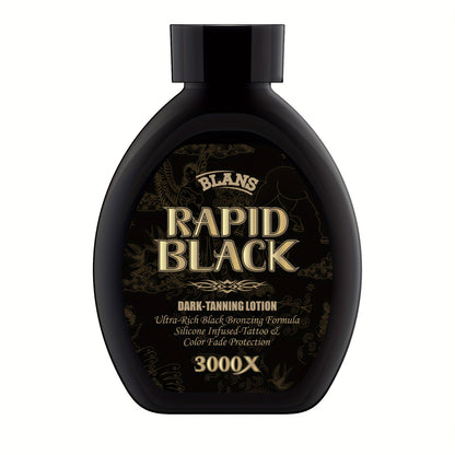 Black Flip-Cap Self-Tanning Lotion 200ml with Coconut and Glycerin Labeling for Body Application