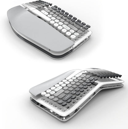 Wireless Keyboard and Mouse Combo with Wrist Support Anti-RSI Silent Keys 2.4GHz Plug-and-Play for an Everyday Personal Care Routine