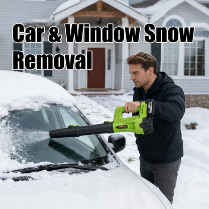 Cordless Leaf Blower, Battery Powered Lawn Yard Snow Pet Hair for Garden, Patio and Yard Use