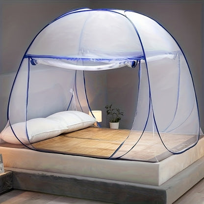 Mosquito Net for Bed Pop Up Bed Canopy 360° Protection Portable Foldable Yurt Mosquito Net for Garden, Yard and Pest Management