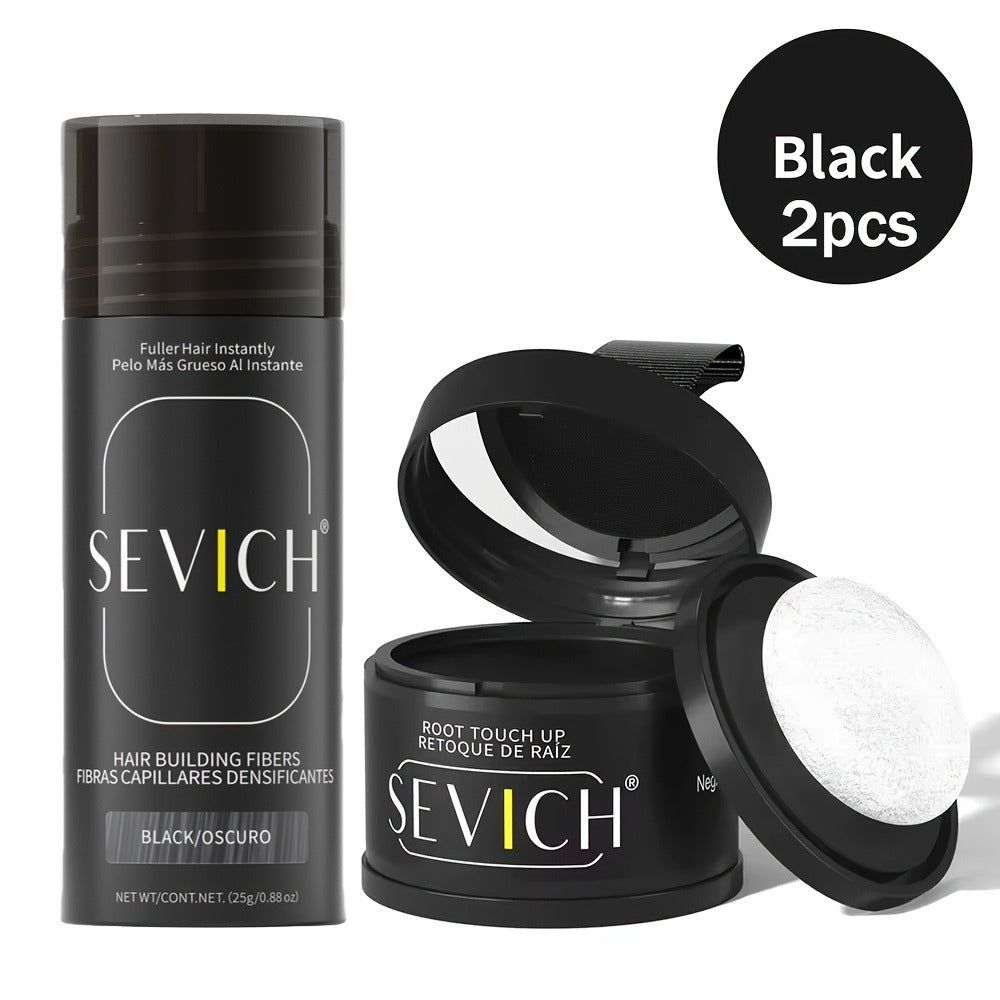 Thinning Hair Root Coverage Powder with Brush, Instant Hairline Concealer Natural Shadow Effect
