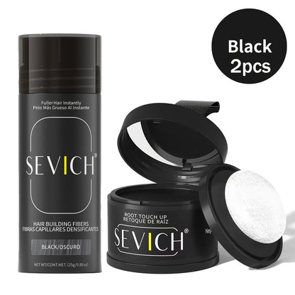 Thinning Hair Root Coverage Powder with Brush, Instant Hairline Concealer Natural Shadow Effect