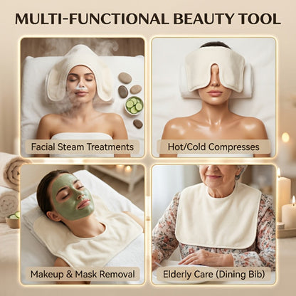 Microfiber Facial Towels 6 Pack, Professional Split-Fiber Esthetician Face Towels for Facials, Mask Removal & Spa