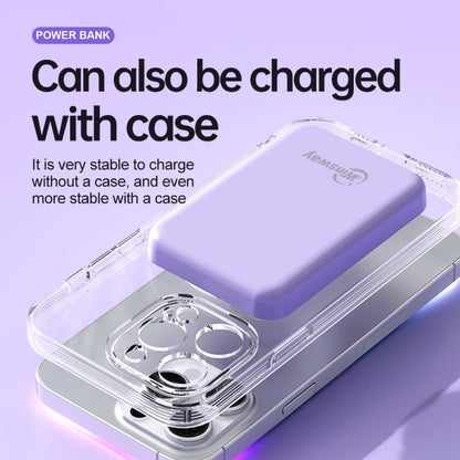 Power Bank Magnetic 5000mAh Mini with Wireless Charging, PD, QC3.0 and Eight Colors for Travel