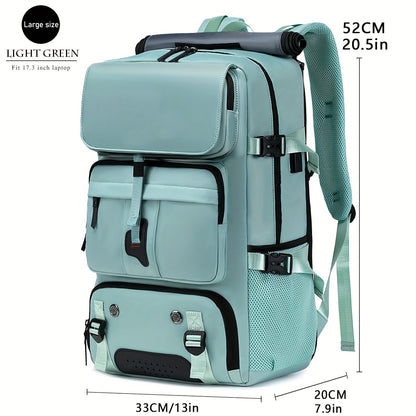 Laptop Backpack with Shoe Compartment, USB Port and Large Travel Storage in Eight Colors for Daily Use