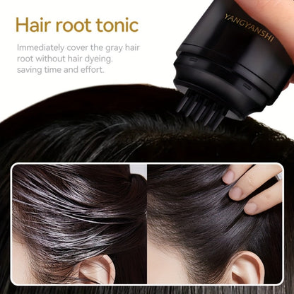 Root Touch Up Hair Dye Stick Instant Gray Hair Coverage Pen Waterproof Sweatproof Colorfast No Stain on Clothes Natural Black Black Brown