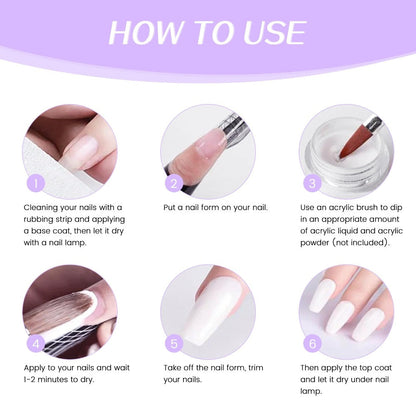 Unscented Acrylic Liquid Monomer 120ml Portable Bottle for Home and Salon Manicures, with the Listed Configuration