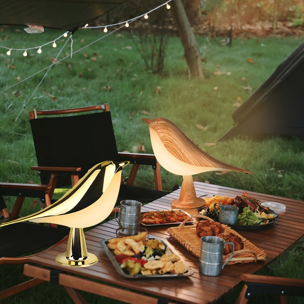 Magpie Bird Desk Lamp 2 Pack 16 Color Dimmable Cordless Night Light USB Charging Touch for Entryways, Bedrooms and Living Spaces