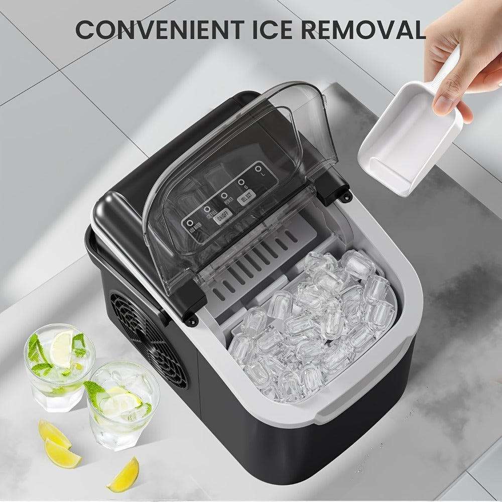 Nugget Ice Maker Countertop Pebble Ice Machine Per Day, Sonic Ice Bullet Ice Cube Options for Home Cooking, Dining and Outdoor Meals